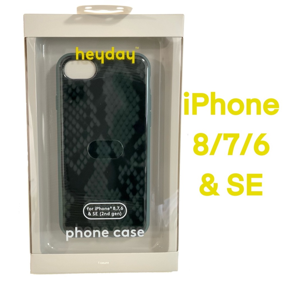 SOLD !!!Apple iPhone Case SE 8 7 6 Heyday Snake Skin Green